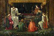 Edward Burne-Jones The Last Sleep of Arthur in Avalon oil painting artist